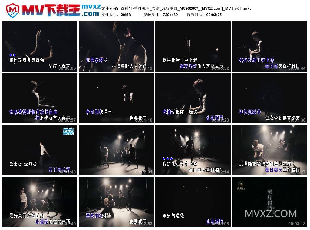 沈震轩-单打独斗_粤语_流行歌曲_MC902867